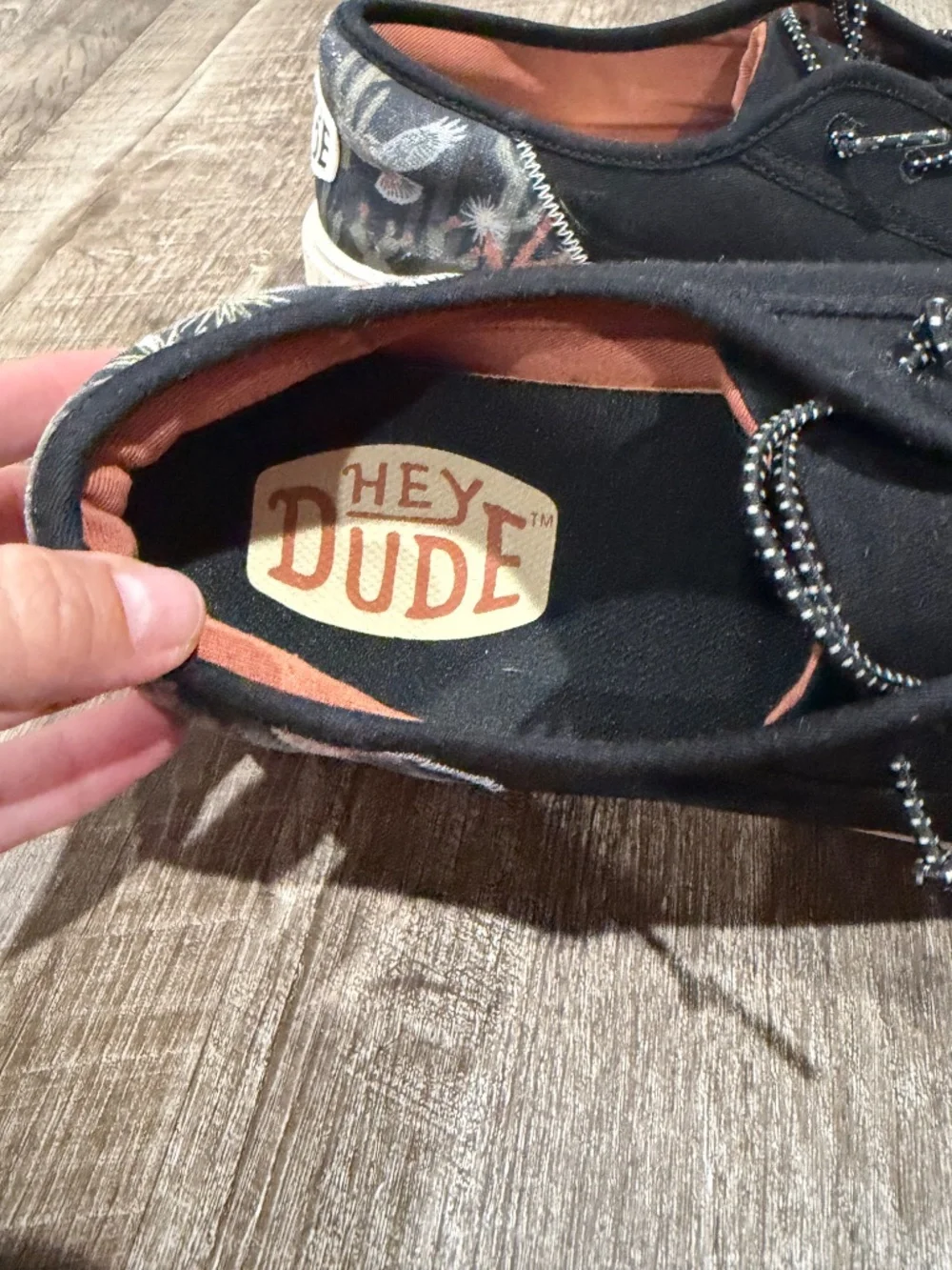 Hey Dude Cody M Desert Men's Black Slip-On Shoes Sneakers Size 10 M